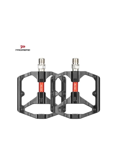 Sarissa T26 Çift Kovanlı Alüminyum Geniş Platform Du Peilin Rulman Bisiklet Pedalı Siyah
