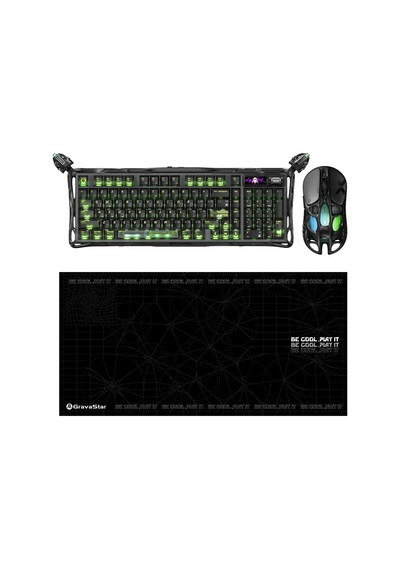 Gravastar Mercury K98 Pro Kablosuz Rgb Işıklı Mekanik İngilizce Q Gaming Klavye, X Pro Optik Gaming