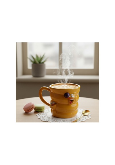 1 Adet Sevimli Hayvan Kupa Bardak Figürlü Seramik Kupa, Sıcak Ve Soğuk İçecek Servisi, Dekoratif Hediyelik Cute Animal Mug