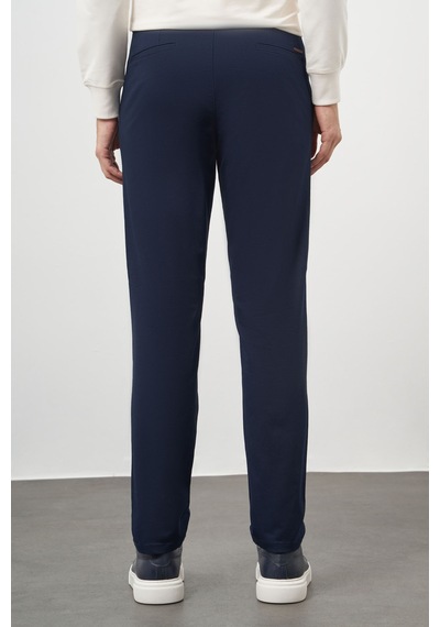 Morven Erkek Lacivert Pamuk Yan Cep Slim Fit Chino Pantolon 25ks003001200 Lacivert