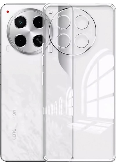 Tecno Camon 30 Kılıf Lüx Şeffaf Silikon Düz Renkli