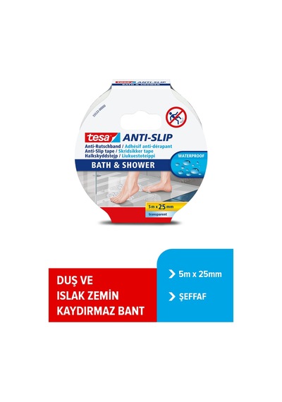 Kaydırmaz Bant, Islak Zemin İçin, 5m X 25mm
