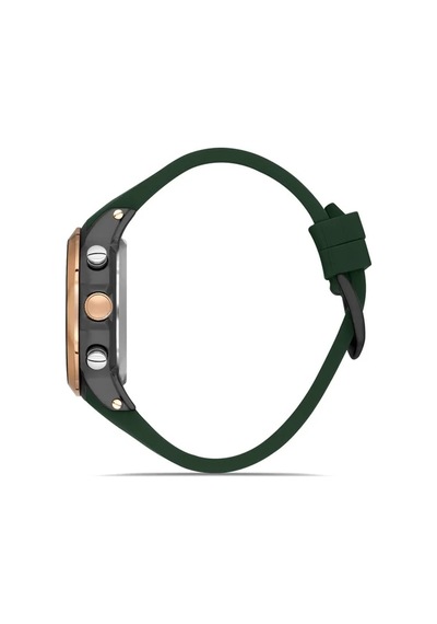 Silikon Kayışlı Erkek Kol Saati Rose Gold - Siyah