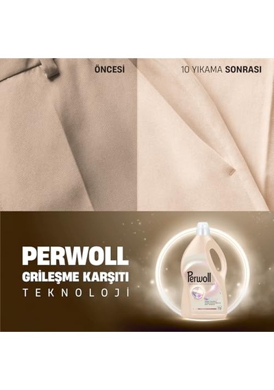 Perwoll Açık Renkliler Sıvı Çamaşır Detarjanı 3.96 Litre, 4l