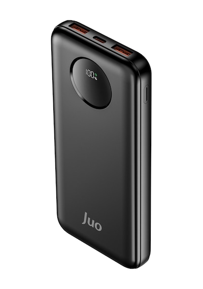Juo MT03277 10000 mAh 22.5 W Dijital Led Ekranlı Taşınabilir Hızlı Şarj Powerbank Siyah