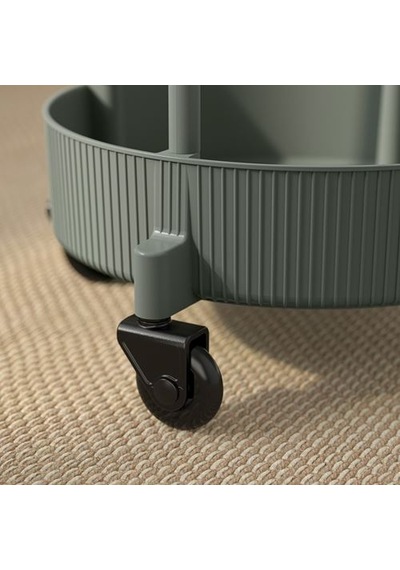 Ikea Juttersbo Servis Arabası, Gri-yeşil, 36x36 Cm