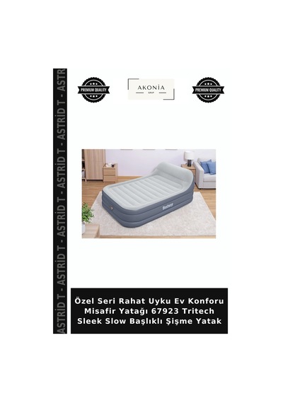 Özel Seri Rahat Uyku Ev Konforu Misafir Yatağı 67923 Tritech Sleek Slow Başlıklı Şişme Yatak Diğer