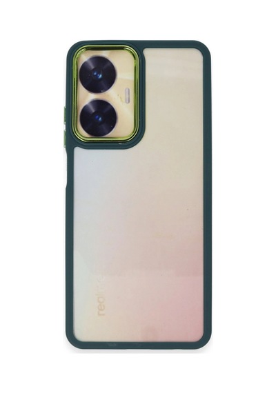 Realme C55 Kılıf Dora Kapak - Haki Yeşil -