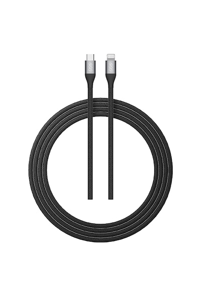 27w Type-c To Lightning Şarj Kablosu 1.2 Metre Halat Örgü 480mbps Kırılmaz Data Kablosu Dc23 Siyah