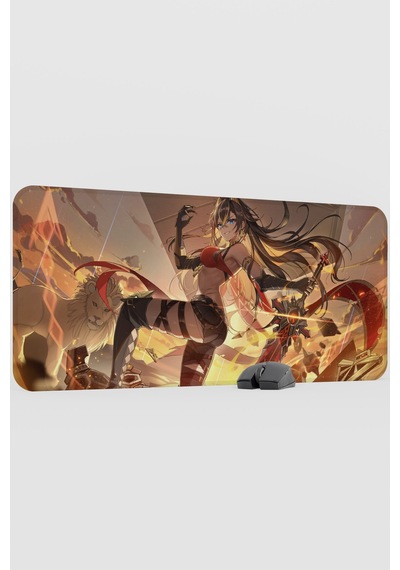 Dehya Genshin Impact Anime Gacha V4 - 90x40 Xxl Gaming Mouse Pad Fare Altlığı