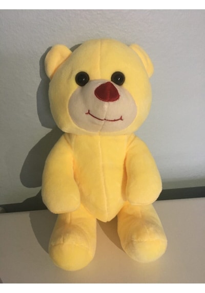 Sevimli Ayıcık Peluş Oyuncak 24 Cm Sarı