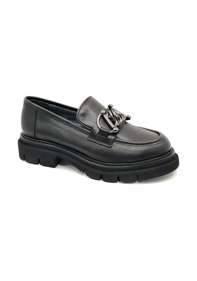Greyder 72192 Zn Urban Deri Comfort Casual Oxford Kadın Ayakkabı Siyah