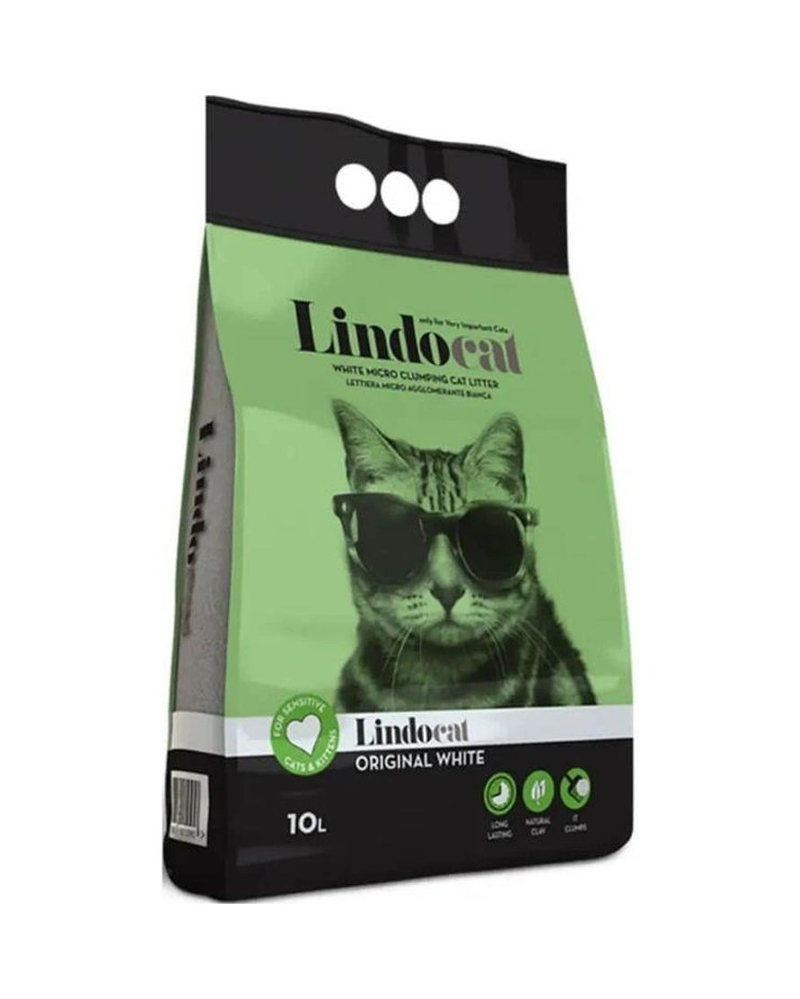 Lindocat Original İnce Taneli Kokusuz Topaklanan Kedi Kumu 10 Lt