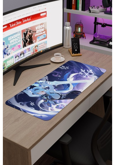 Eula Genshin Impact Anime Gacha V4 - 70x30 Xl Gaming Mouse Pad Fare Altlığı