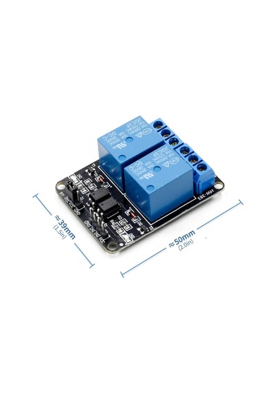 2 Kanal 5v Röle Modül -- Ac 250v 10a -- Optokuplör Izolasyonlu