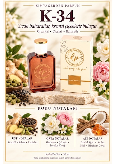 KP K-34 Kadın Parfüm EDP 50 ML