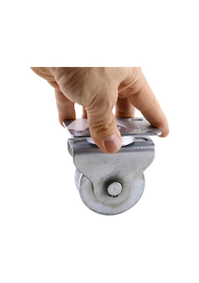 Tablalı Kepli Dönerli Oynar Hareketli Başlı Makara Metal Rulman Muhafazalı Ray Makara 70\