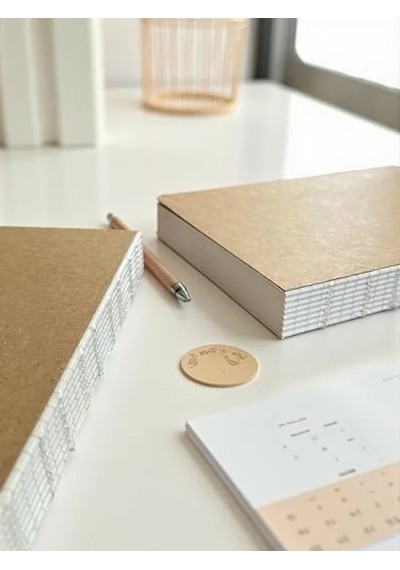 A5 Çizgisiz Not Defter - Özgür Yazım Deneyimi 124-Pembe