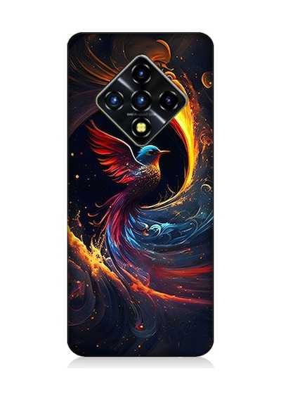 İnfinix Zero 8 Uyumlu Renkli Kuş Desenli Silikon Kılıf