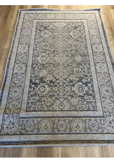 Luxess Halı Alpaca 1191 Kahve Eskitme Desenli Makine Halısı Kahverengi