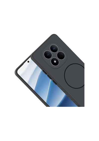Xiaomi Redmi Note 15 5g Kılıf Kamera Lens Korumalı Magsafe Destekli Silikon Cherena Siyah