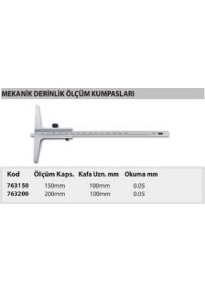 Bmi 763200 Mekanik Derinlik Kumpası (200 Mm)