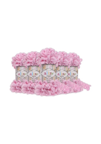 90x90 Bebek Battaniyesi İçin 6 Adet Puffy Pembe 185