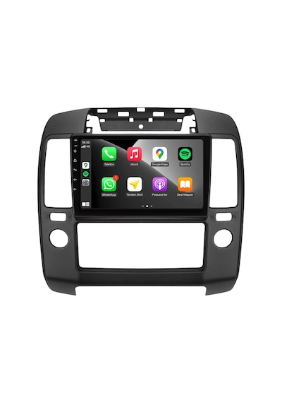 Nissan Navara Araç Multimedya Android Ekran Carplay Navigasyon Double Teyp 2+32 9" 05-10 Black Blueway