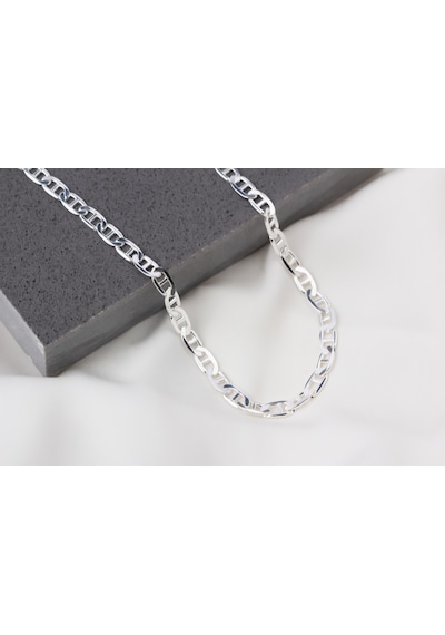 Glorria Gümüş 6mm Mariner Zincir Kolye Gümüş
