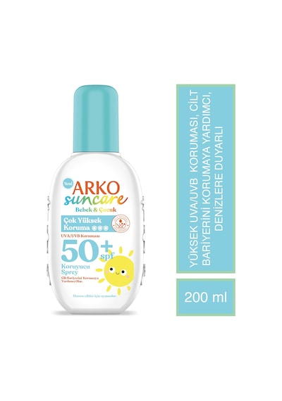 Arko Suncare Spf50+ Çok Yüksek Korumalı Bebek & Çocuk Güneş Kremi 200 ML