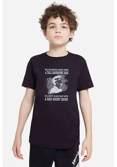 Tshirthane Peaky Blinders Tommy On A Baskılı Unisex Çocuk Siyah T-Shirt