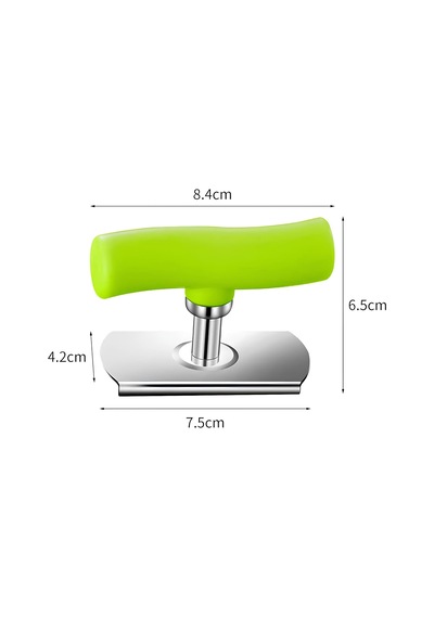 Pratik Kavanoz Ve Şişe Kapak Açacağı - Yeşil Paslanmaz Çelik, Ayarlanabilir, Ergonomik Tutma Saplı Çok Renkli