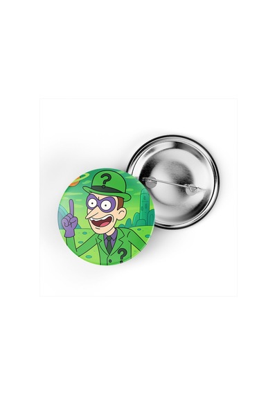 The Riddler - 44 Mm İğneli Çanta Rozeti - 5 Adet Diğer