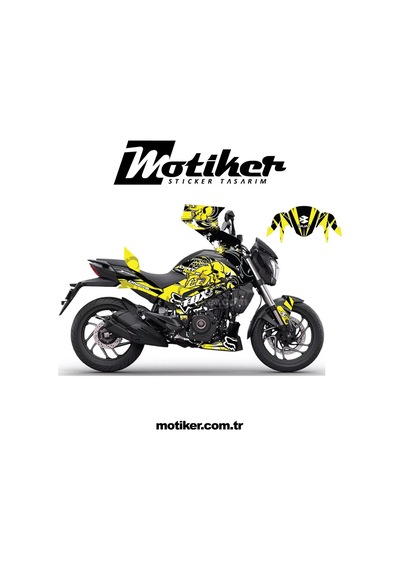 Bajaj Dominar Dirt Rider Sticker Etiket Kaplama Model
