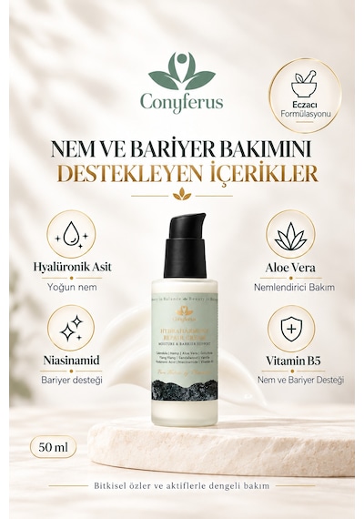 Hydraharmony Hyaluronik Asit Ve Niasinamid İçeren Nemlendirici Yüz Kremi 50 Ml
