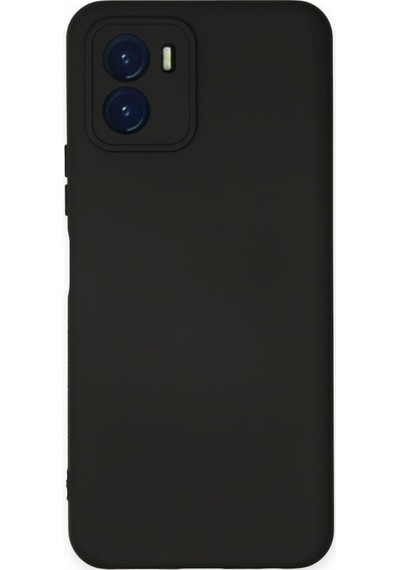 Vivo Y15s İçi Kadife Kaplı Esnek Silikon Kapak Ryc/ Nano Lansman Siyah