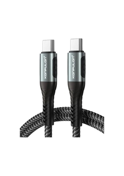 Konfulon Dc43 Type-c To Type-c 1m Örgü 60w Hızlı Şarj Kablo - Siyah Belirtilmemiş