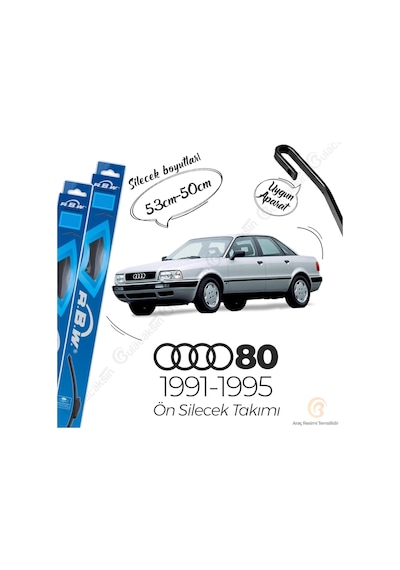 Audi 80 Sedan Muz Silecek Takımı (1991-1995) RBW