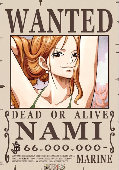 Renkselart- One Pıece Wanted Poster - 001