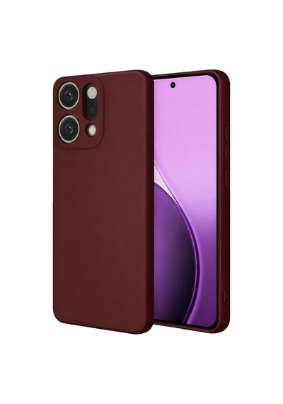 Oppo Reno 14 Uyumlu First Silikon - Bordo