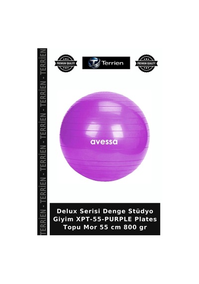 Delux Serisi Denge Stüdyo Giyim Xpt-55-purple Plates Topu Mor 55 Cm 800 Gr