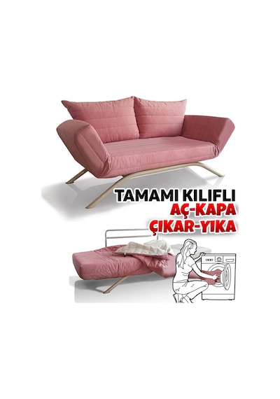 Seray Serkolaç Kılıf Sistemli Yataklı Kanepe