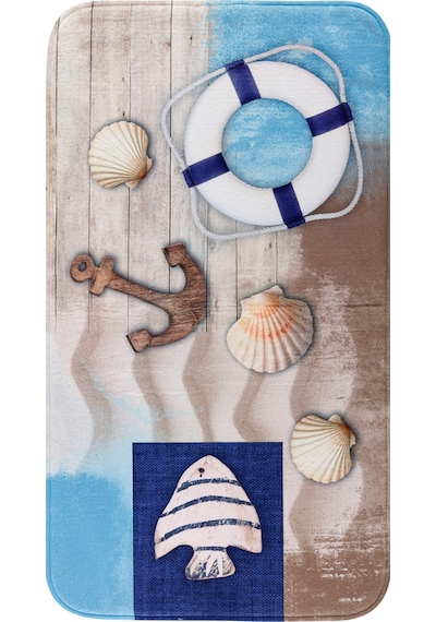 Rovigo Home Baskılı Kaymaz Taban 2 Li Banyo Paspas Takım Rvg5022-100X60-60X50 Çok Renkli