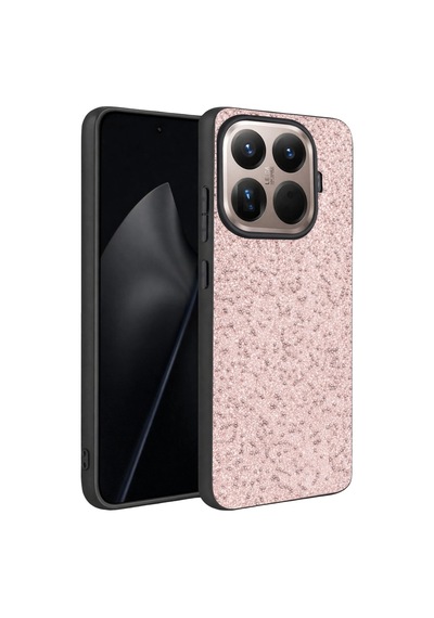 Onegif Xiaomi Mi 15t Pro Bright Simli Kapak - Pembe 0.2M-Çok Renkli