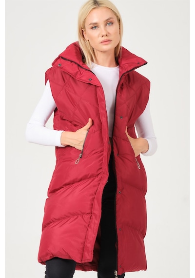 Dewberry Bayan Yelek Z6743 Bordo