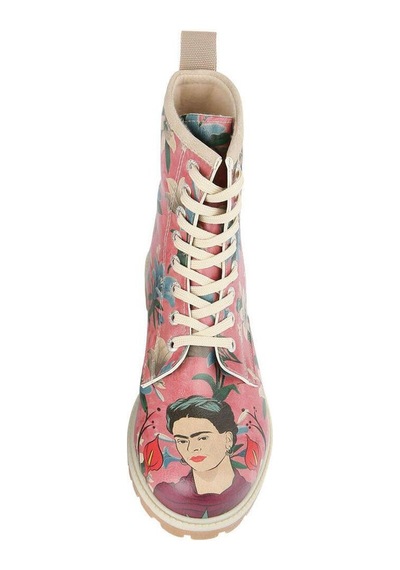 Kadın Vegan Deri Çok Renkli Uzun Bot - Like You Are Magic Frida Kahlo Tasarım Multicolor Kadın Vegan Deri Çok Renkli Uzun Bot - Like You Are Magic Frida Kahlo Tasarım Multicolor