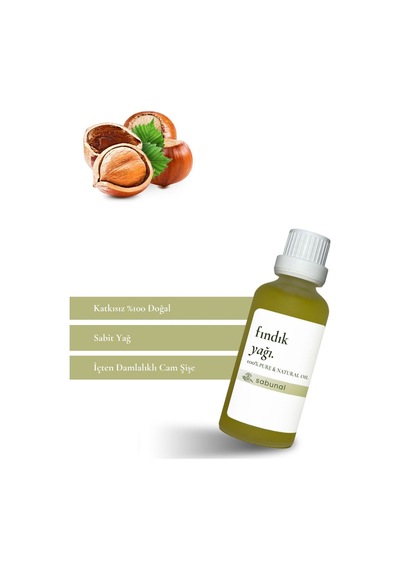 Sabunal Fındık Yağı 50 ML - Doğal Soğuk Sıkım Yağ
