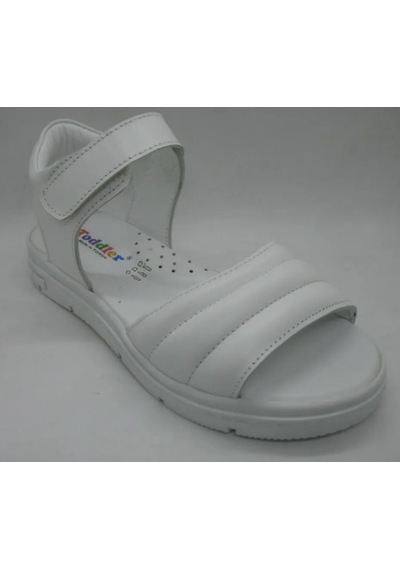 Toddler 491 Beyaz Doğal Deri Anatomik Taban Çocuk Sandalet 31-35 Beyaz