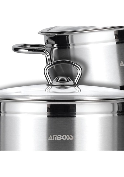 Amboss Saphire 16X09 Çelik Kapaklı 1.75 L. Derin Tencere 4158