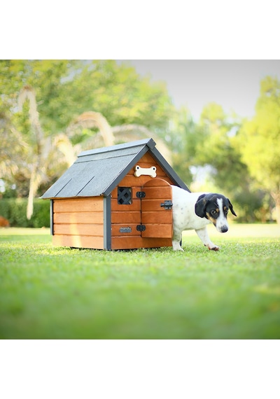Mandu Isı Yalıtımlı Ahşap Köpek Kulübesi Small